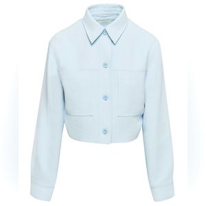 Aritzia Wilfred Little Cropped Jacket in Heat Wave Blue in Size